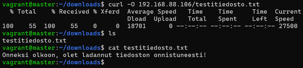 tiedoston lataaminen