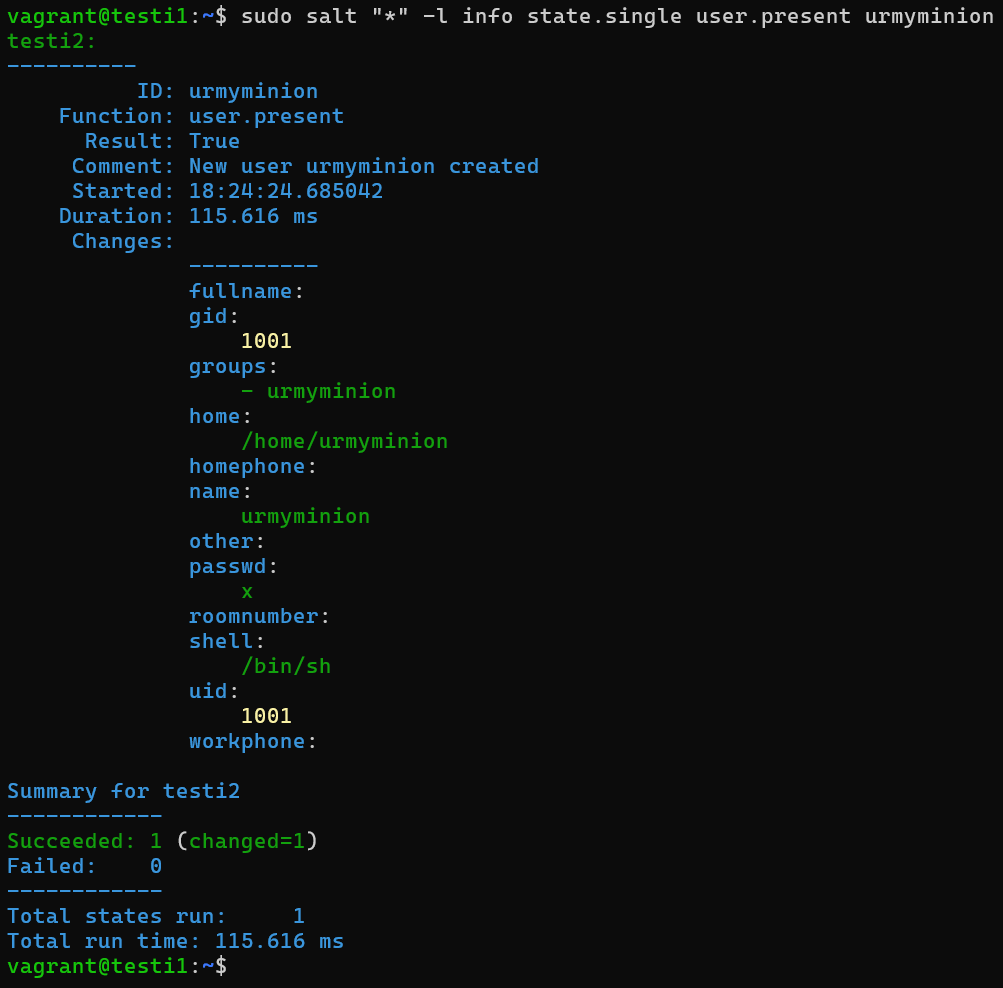 User-tilafunktion käyttäminen