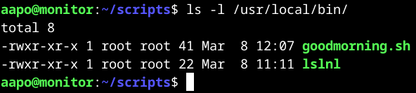 Labran script kopioituna